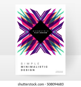 Plantilla de fondo geométrico para cubiertas, volantes, pancartas, carteles y carteles, puede utilizarse para presentaciones y portadas de libros, ilustración vectorial EPS10