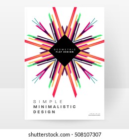Plantilla de fondo geométrico para cubiertas, volantes, pancartas, carteles y carteles, puede utilizarse para presentaciones y portadas de libros, ilustración vectorial EPS10