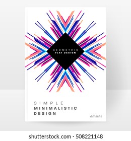 Geometric background Template for covers, flyers, banners, posters and placards, may be used for presentations and book covers, EPS10 vector illustration