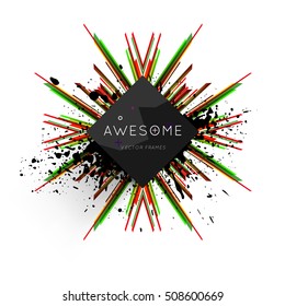Geometric background Template for covers, flyers, banners, posters and placards, may be used for presentations and book covers, EPS10 vector illustration