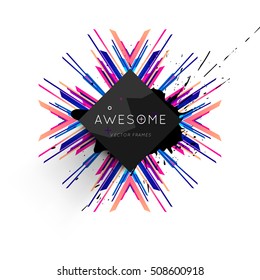 Geometric background Template for covers, flyers, banners, posters and placards, may be used for presentations and book covers, EPS10 vector illustration