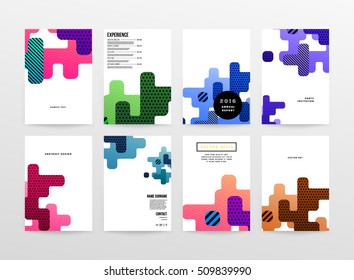 Geometrischer Hintergrund Vorlage für Cover, Flyer, Banner, Poster und Plakate, kann für Präsentationen und Buchumschläge, EPS10 Vektorgrafik, verwendet werden