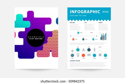 Geometric background Template for covers, flyers, banners, posters and placards, may be used for presentations and book covers, EPS10 vector illustration