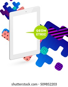 Geometric background Template for covers, flyers, banners, posters and placards, may be used for presentations and book covers, EPS10 vector illustration