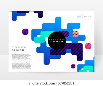 Geometric background Template for covers, flyers, banners, posters and placards, may be used for presentations and book covers, EPS10 vector illustration