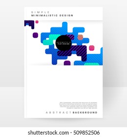 Geometrischer Hintergrund Vorlage für Cover, Flyer, Banner, Poster und Plakate, kann für Präsentationen und Buchumschläge, EPS10 Vektorgrafik, verwendet werden