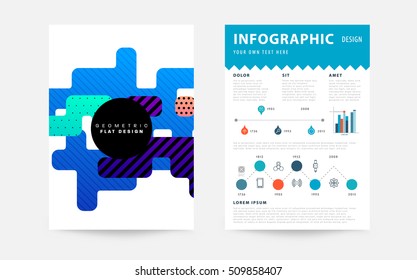 Geometric background Template for covers, flyers, banners, posters and placards, may be used for presentations and book covers, EPS10 vector illustration