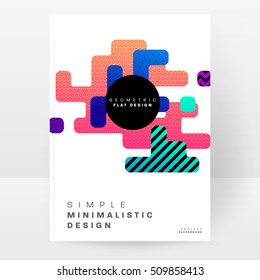 Geometric background Template for covers, flyers, banners, posters and placards, may be used for presentations and book covers, EPS10 vector illustration