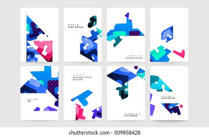 Plantilla de fondo geométrico para cubiertas, volantes, pancartas, carteles y carteles, puede utilizarse para presentaciones y portadas de libros, ilustración vectorial EPS10