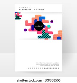 Plantilla de fondo geométrico para cubiertas, volantes, pancartas, carteles y carteles, puede utilizarse para presentaciones y portadas de libros, ilustración vectorial EPS10