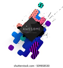 Geometric background Template for covers, flyers, banners, posters and placards, may be used for presentations and book covers, EPS10 vector illustration
