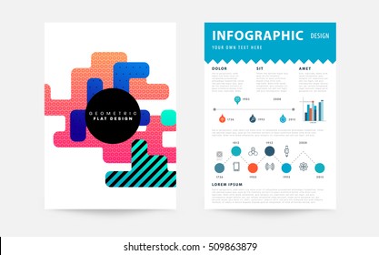 Geometric background Template for covers, flyers, banners, posters and placards, may be used for presentations and book covers, EPS10 vector illustration