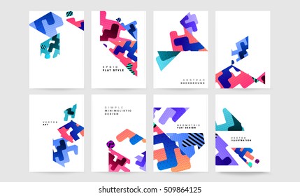 Plantilla de fondo geométrico para cubiertas, volantes, pancartas, carteles y carteles, puede utilizarse para presentaciones y portadas de libros, ilustración vectorial EPS10