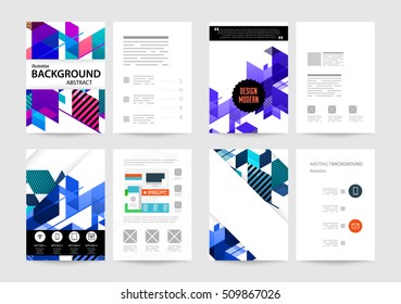 Geometrischer Hintergrund Vorlage für Cover, Flyer, Banner, Poster und Plakate, kann für Präsentationen und Buchumschläge, EPS10 Vektorgrafik, verwendet werden