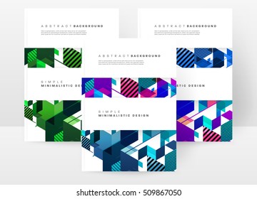 Geometric background Template for covers, flyers, banners, posters and placards, may be used for presentations and book covers, EPS10 vector illustration