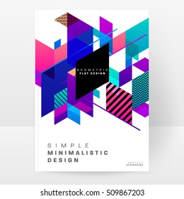 Geometric background Template for covers, flyers, banners, posters and placards, may be used for presentations and book covers, EPS10 vector illustration