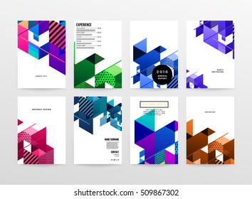Plantilla de fondo geométrico para cubiertas, volantes, pancartas, carteles y carteles, puede utilizarse para presentaciones y portadas de libros, ilustración vectorial EPS10