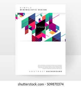 Geometric background Template for covers, flyers, banners, posters and placards, may be used for presentations and book covers, EPS10 vector illustration