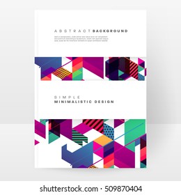 Geometric background Template for covers, flyers, banners, posters and placards, may be used for presentations and book covers, EPS10 vector illustration