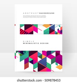 Geometric background Template for covers, flyers, banners, posters and placards, may be used for presentations and book covers, EPS10 vector illustration