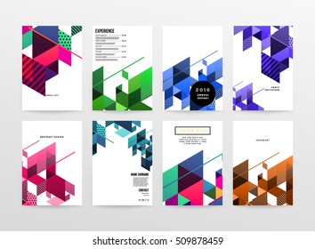 Geometric background Template for covers, flyers, banners, posters and placards, may be used for presentations and book covers, EPS10 vector illustration
