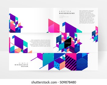 Geometric background Template for covers, flyers, banners, posters and placards, may be used for presentations and book covers, EPS10 vector illustration