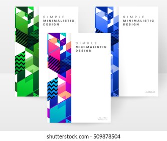 Plantilla de fondo geométrico para cubiertas, volantes, pancartas, carteles y carteles, puede utilizarse para presentaciones y portadas de libros, ilustración vectorial EPS10