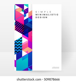 Geometrischer Hintergrund Vorlage für Cover, Flyer, Banner, Poster und Plakate, kann für Präsentationen und Buchumschläge, EPS10 Vektorgrafik, verwendet werden