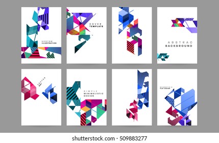 Geometric background Template for covers, flyers, banners, posters and placards, may be used for presentations and book covers, EPS10 vector illustration