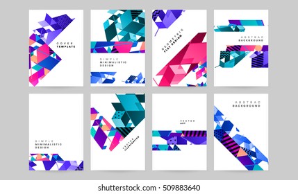 Plantilla de fondo geométrico para cubiertas, volantes, pancartas, carteles y carteles, puede utilizarse para presentaciones y portadas de libros, ilustración vectorial EPS10