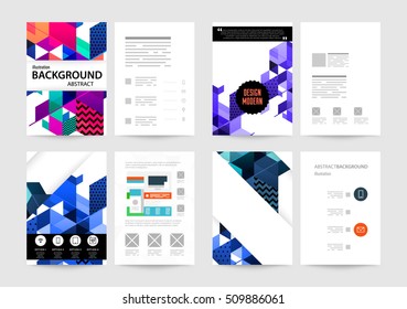 Geometric background Template for covers, flyers, banners, posters and placards, may be used for presentations and book covers, EPS10 vector illustration