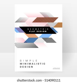 Geometric background Template for covers, flyers, banners, posters and placards, may be used for presentations and books, EPS10 vector illustration