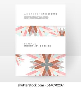 Geometric background Template for covers, flyers, banners, posters and placards, may be used for presentations and books, EPS10 vector illustration
