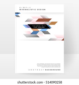 Geometric background Template for covers, flyers, banners, posters and placards, may be used for presentations and books, EPS10 vector illustration