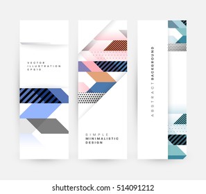 Plantilla de fondo geométrico para cubiertas, volantes, pancartas, carteles y carteles, puede utilizarse para presentaciones y libros, ilustración vectorial EPS10