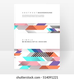 Plantilla de fondo geométrico para cubiertas, volantes, pancartas, carteles y carteles, puede utilizarse para presentaciones y libros, ilustración vectorial EPS10