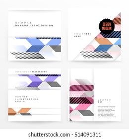 Plantilla de fondo geométrico para cubiertas, volantes, pancartas, carteles y carteles, puede utilizarse para presentaciones y libros, ilustración vectorial EPS10