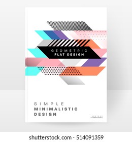 Plantilla de fondo geométrico para cubiertas, volantes, pancartas, carteles y carteles, puede utilizarse para presentaciones y libros, ilustración vectorial EPS10