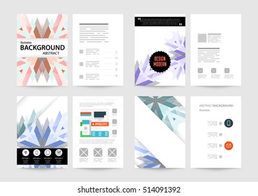 Geometric background Template for covers, flyers, banners, posters and placards, may be used for presentations and books, EPS10 vector illustration