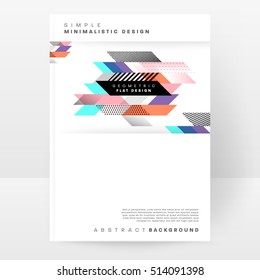 Geometric background Template for covers, flyers, banners, posters and placards, may be used for presentations and books, EPS10 vector illustration