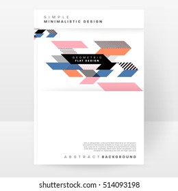 Geometric background Template for covers, flyers, banners, posters and placards, may be used for presentations and books, EPS10 vector illustration