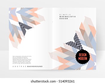 Modelo de fundo geométrico para capas, folhetos, banners, cartazes e cartazes, pode ser usado para apresentações e livros, ilustração vetorial EPS10