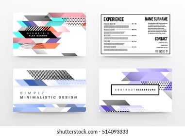 Geometric background Template for covers, flyers, banners, posters and placards, may be used for presentations and books, EPS10 vector illustration