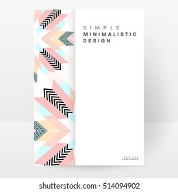 Geometric background Template for covers, flyers, banners, posters and placards, may be used for presentations and books, EPS10 vector illustration