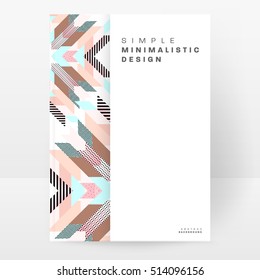 Plantilla de fondo geométrico para cubiertas, volantes, pancartas, carteles y carteles, puede utilizarse para presentaciones y libros, ilustración vectorial EPS10