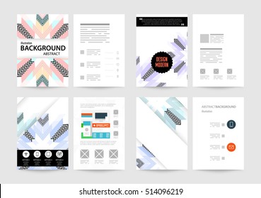 Geometric background Template for covers, flyers, banners, posters and placards, may be used for presentations and books, EPS10 vector illustration