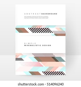 Geometric background Template for covers, flyers, banners, posters and placards, may be used for presentations and books, EPS10 vector illustration