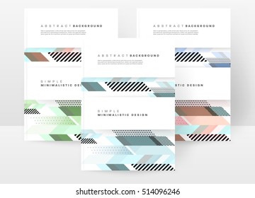 Plantilla de fondo geométrico para cubiertas, volantes, pancartas, carteles y carteles, puede utilizarse para presentaciones y libros, ilustración vectorial EPS10
