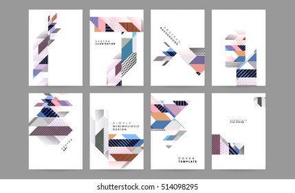 Geometric background Template for covers, flyers, banners, posters and placards, may be used for presentations and books, EPS10 vector illustration