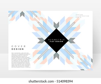 Geometric background Template for covers, flyers, banners, posters and placards, may be used for presentations and books, EPS10 vector illustration